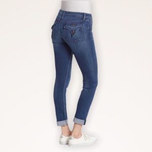 HUDSON Rolled Cuff Cropped Ankle Skinny Jeans
